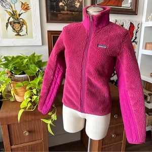 patagonia fuchsia fleece jacket